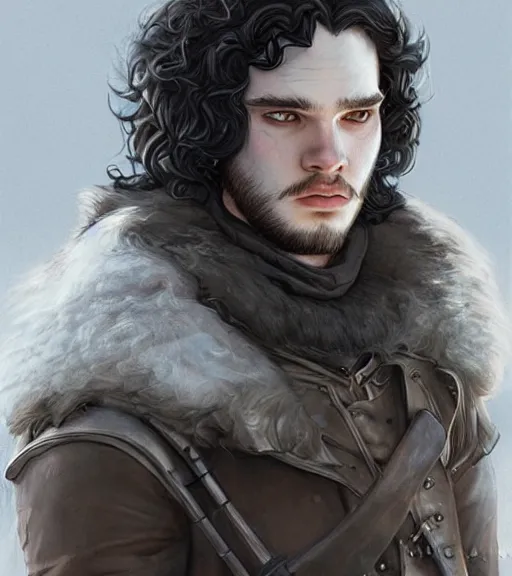 Image similar to John Snow, highly detailed, centered, digital painting, artstation, concept art, smooth, sharp focus, illustration, art by artgerm and donato giancola and Joseph Christian Leyendecker, Ross Tran, WLOP