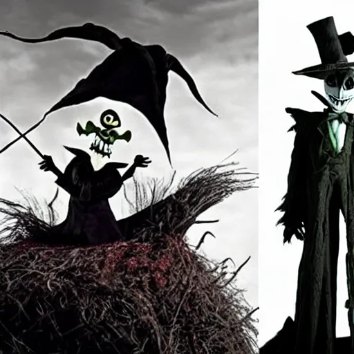 Prompt: Cillian Murphy as Jack the Pumpkin King from Nightmare before Christmas-n 8