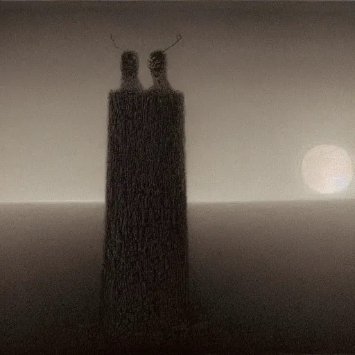 Prompt: Nightmarescape. Zdzisaw Beksinski