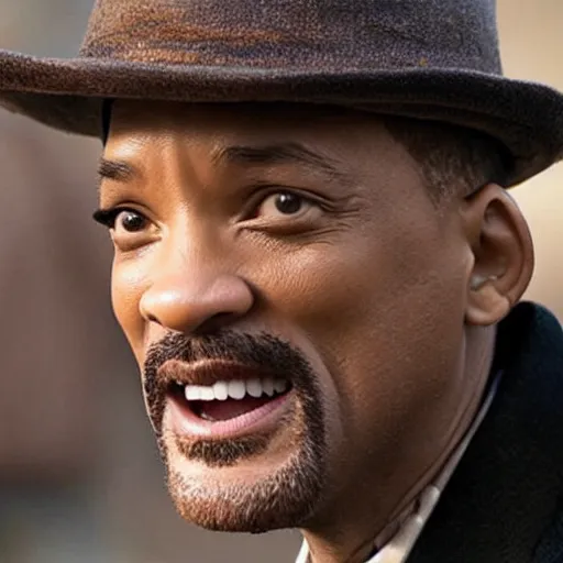 Image similar to Will Smith playing Daniel Plainview in There Will Be Blood