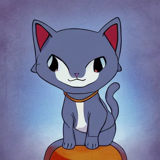 Prompt: Cute kawaii cat in Avatar: The Last Airbender, toon shading, npr