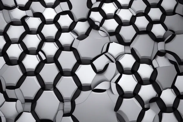 Prompt: hexagons everyware, corporate event, premium sotckphotos, studio light