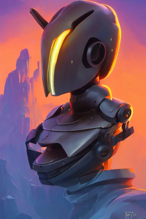 Image similar to epic mask helmet robot ninja portrait stylized as fornite style game design fanart by concept artist gervasio canda, behance hd by jesper ejsing, by rhads, makoto shinkai and lois van baarle, ilya kuvshinov, rossdraws global illumination radiating a glowing aura global illumination ray tracing hdr render in unreal engine 5