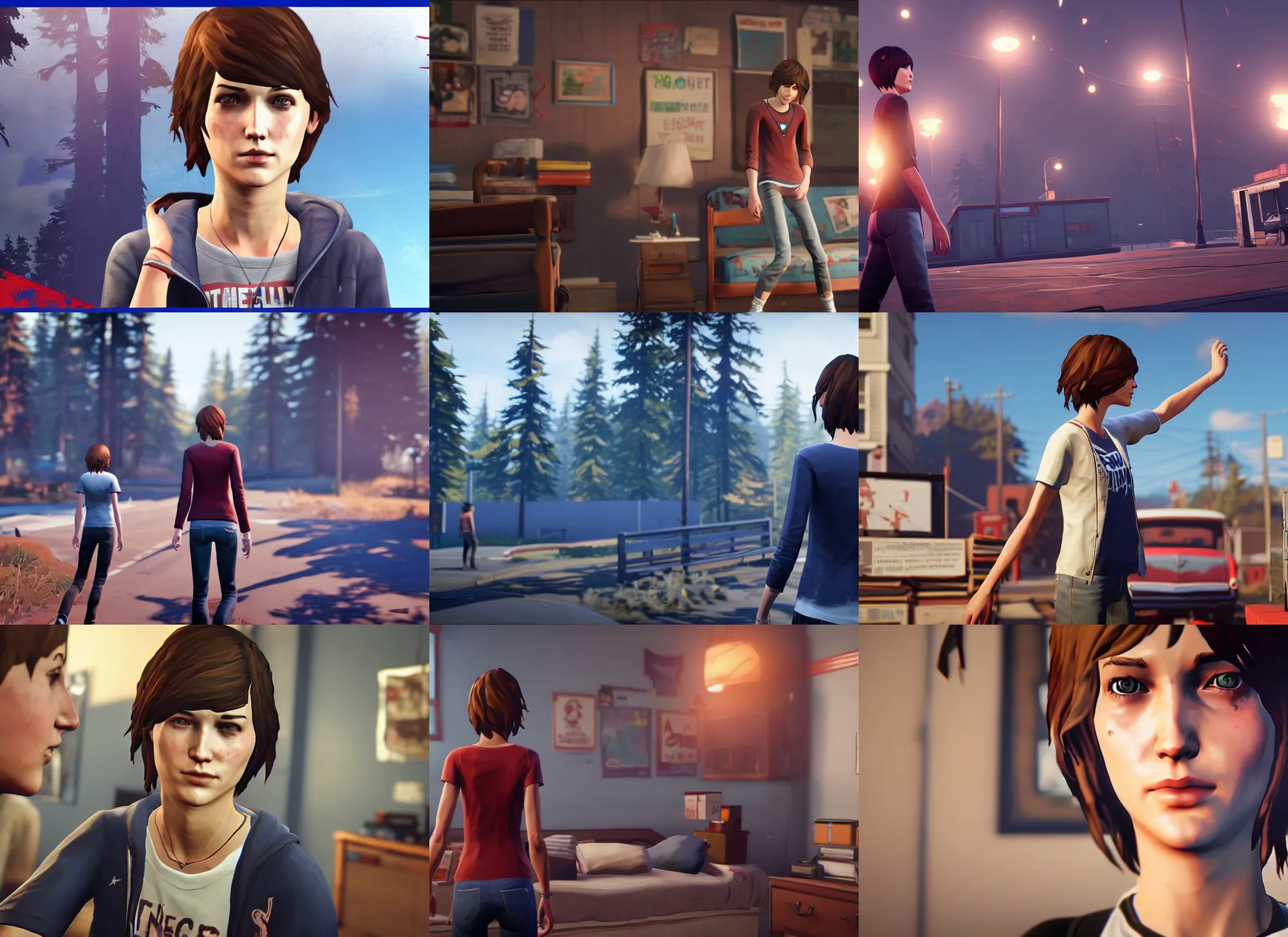 Prompt: ps 4 gameplay, life is strange, teenage george washington