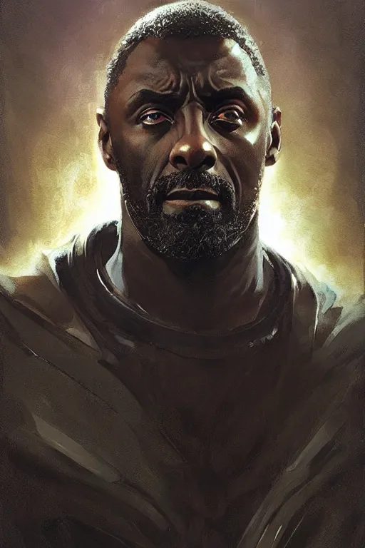 Prompt: Cybernetic Idris Elba by craig mullins and marc simonetti, Ross Tran and WLOP, by Andrew Wyeth and Gerald Brom, In the style of John singer Sargent and James gurney, ARTSTATION, cgsociety, polycount, character study
