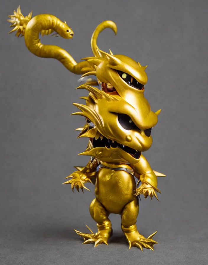 Prompt: small stylized chibi kaiju!!! shiny sofubi!!!! promo shots 4 k photography