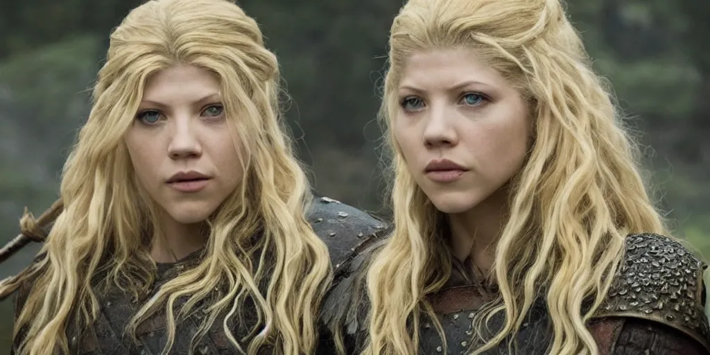 Image similar to Katheryn Winnick in the TV series Vikings