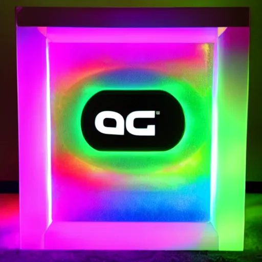 Prompt: a coffing with rgb gamer lighting