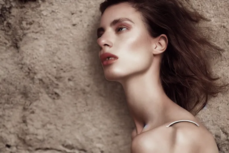 Image similar to beautiful fit model woman in Nice, natural light, chanel ad by Alessio albi