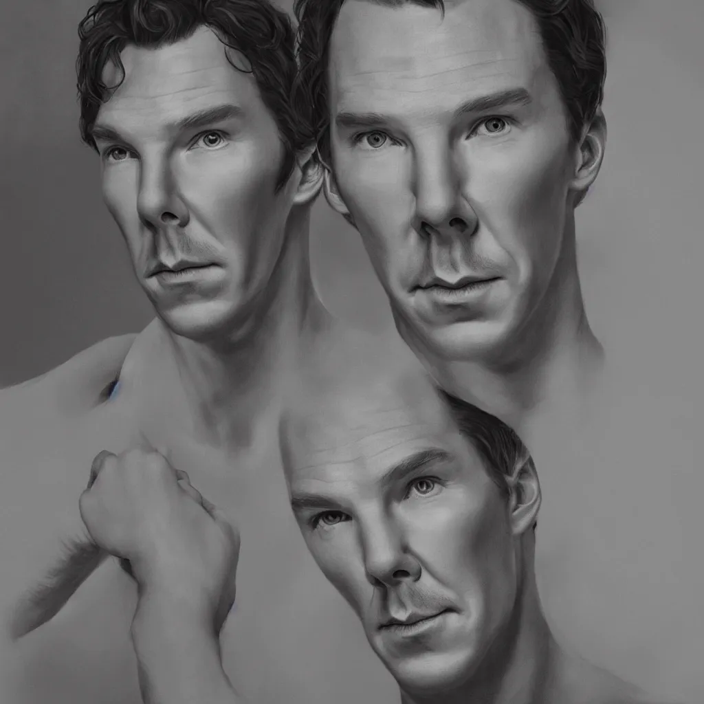 Prompt: portrait of benedict cumberbatch, photorealistic, cinematic, 4 k, highly detailed