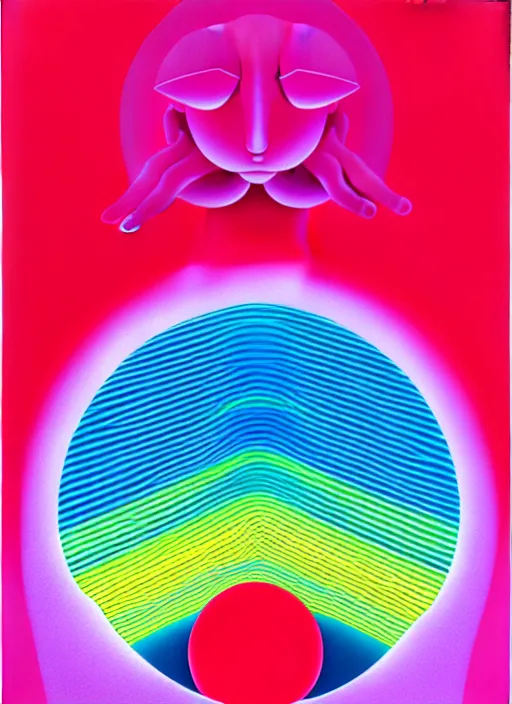 Prompt: hypnosis by shusei nagaoka, kaws, david rudnick, airbrush on canvas, pastell colours, cell shaded, 8 k,