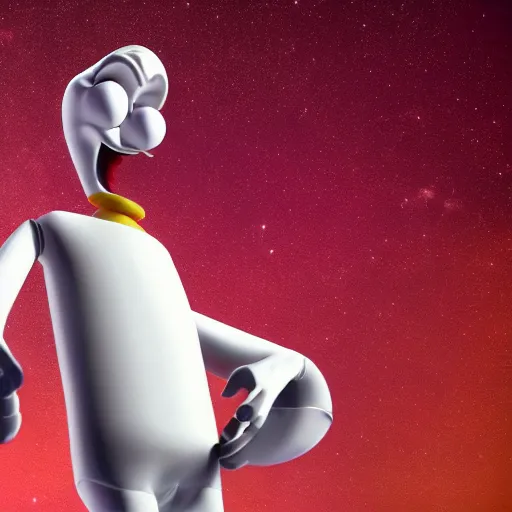 Image similar to moonman mac tonight, mcdonalds commercial, realistic, hdr, hdd, 8 k,