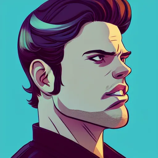 Prompt: sebastian stan. clean cel shaded vector art. shutterstock. behance hd by lois van baarle, artgerm, helen huang, by makoto shinkai and ilya kuvshinov, rossdraws, illustration, art by ilya kuvshinov