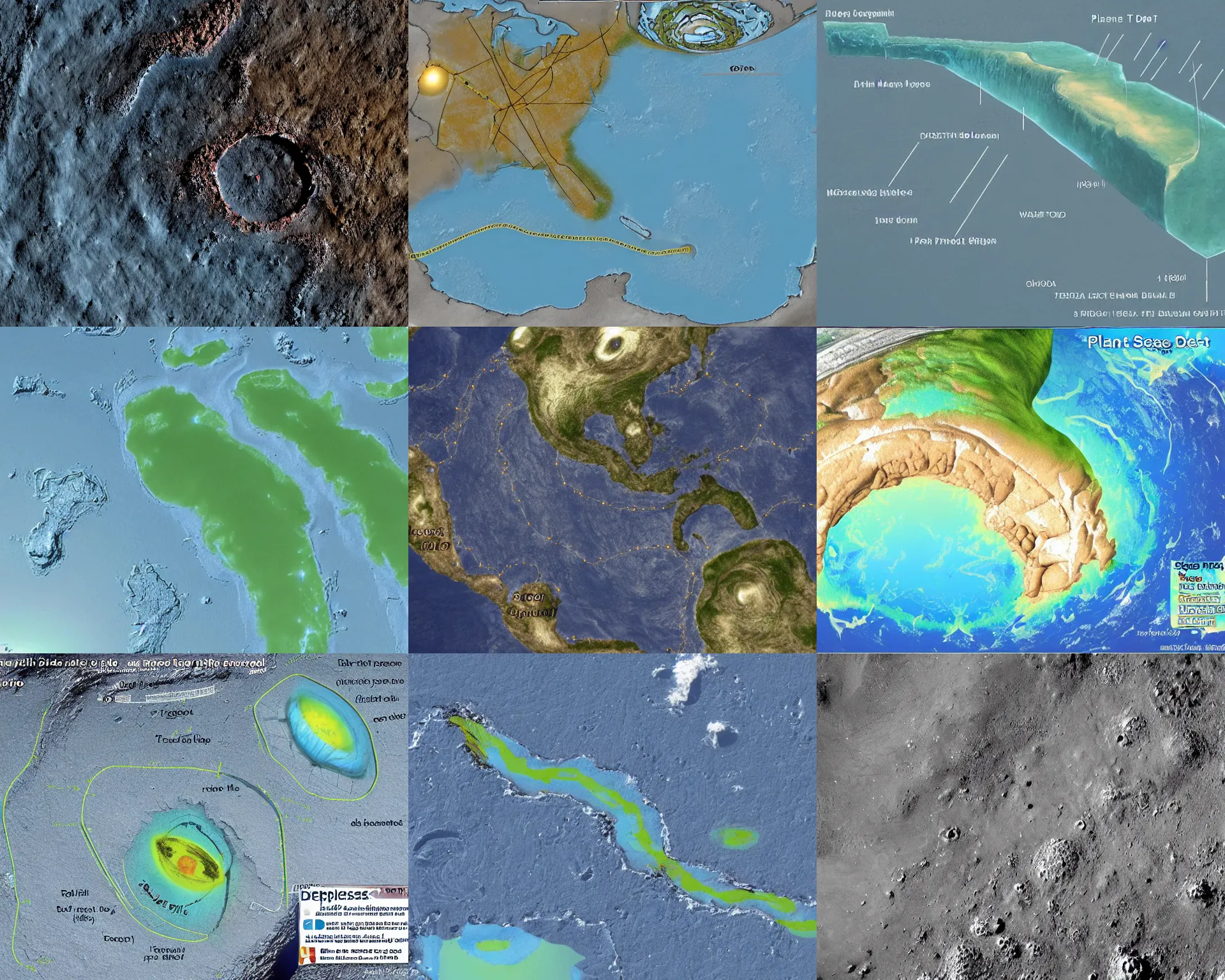 Prompt: planet sized deep sea trench