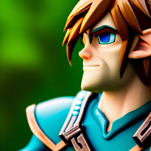 Prompt: photograph portrait of Link from The Legend of Zelda, intricate detail, sigma 85mm f/1.4, 4k, depth of field, high resolution, 4k, 8k, hd, full color