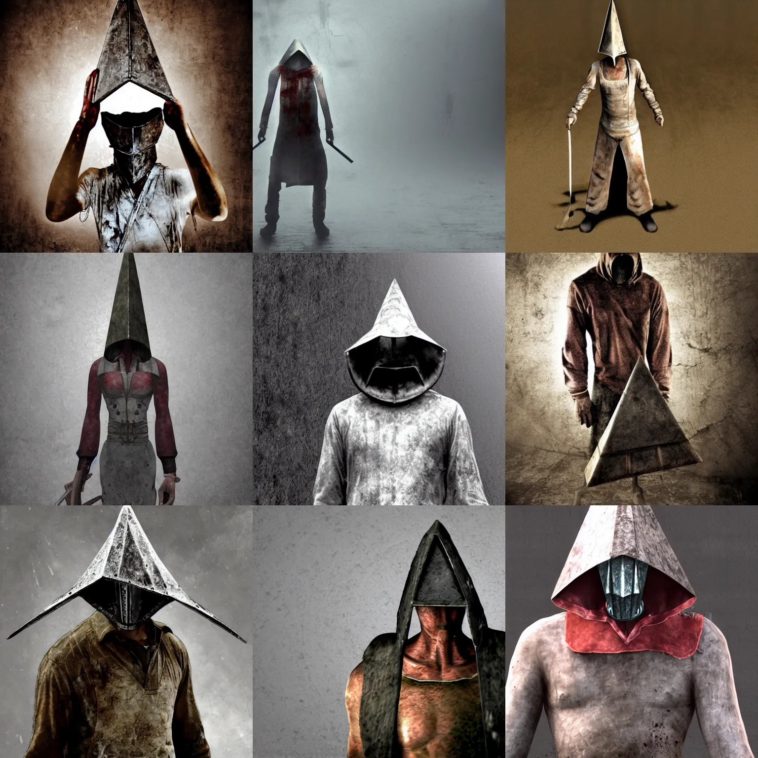 Silent Hill : Half-Mask Pyramid Head - Traditional by RaidenEden