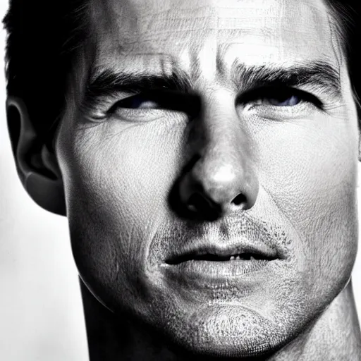 Image similar to A photo of Tom Cruise, head shoot, promo shot, highly detailed, sharp focus, kodak film, studio lighting