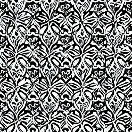 Prompt: Simple Black and white SVG pattern