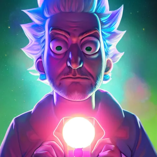 Prompt: portrait art of rick sanchez and morty, lens flare, atmosphere, glow, detailed, intricate, full of colour, cinematic lighting, 4 k, hyperrealistic, focused, extreme details, cinematic, masterpiece