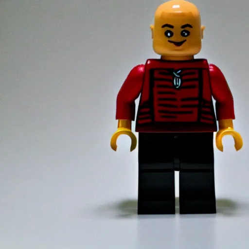 Image similar to jean luc picard lego mini figure