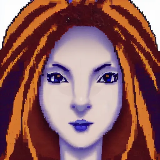 Image similar to if i was in a city looking up at the sky to see god's female face looking down at me, hd pixelart, detailed