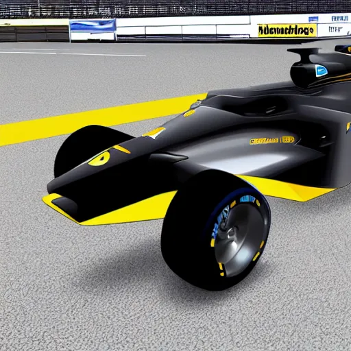 Image similar to Formula one, in the style of a Renault Zoé