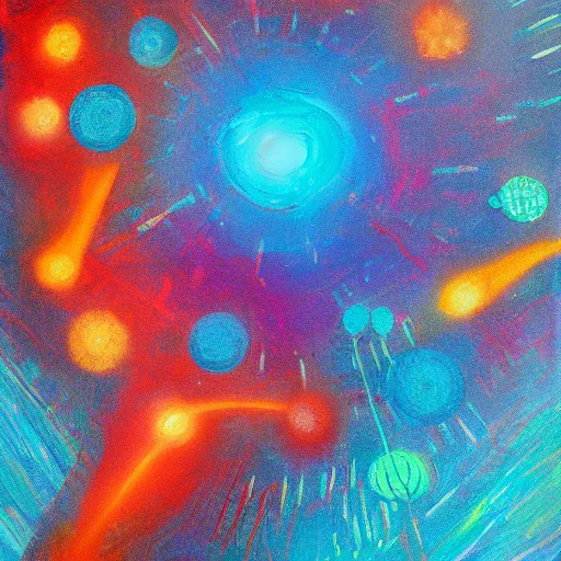 Image similar to Gamma rays, painting