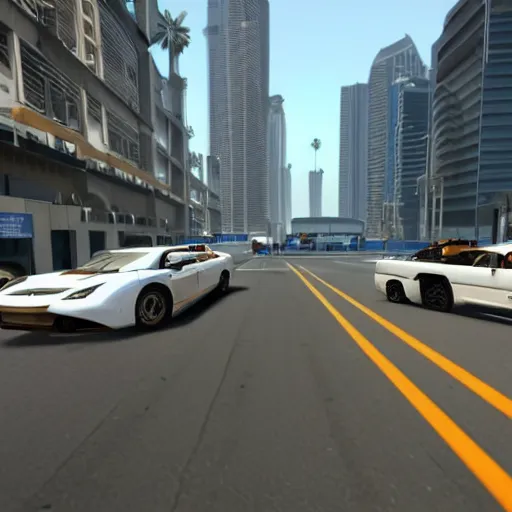 Image similar to gta : dubai, unreal engine 5