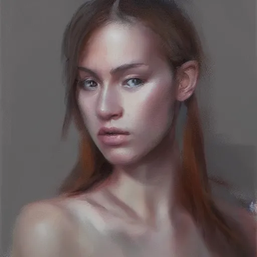 Image similar to rough loose , concept art oil painting, portrait ethereal by Jama Jurabaev, extremely detailed, brush hard, artstation