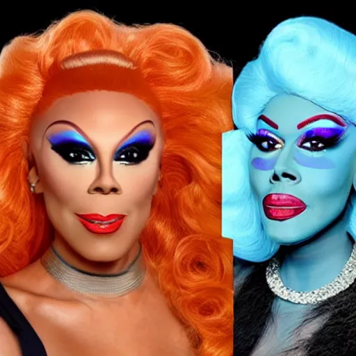 Prompt: rupaul drag race in the year 3 0 0 0 on mars