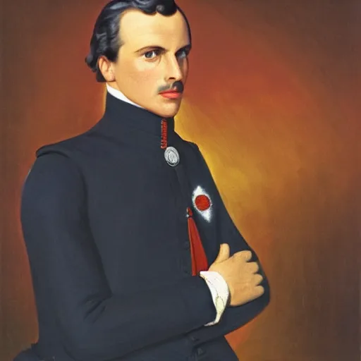 Prompt: oswald mosley in 1 7 6 5