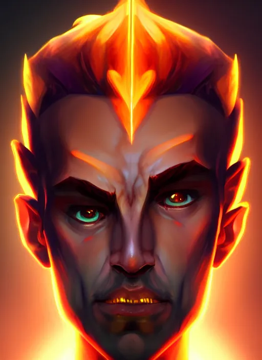 Image similar to the god hades, male, portrait, sharp focus, digital art, concept art, dynamic lighting, subsurface scattering, photoreal, trending on artstation, by emylie boivin and rossdraws