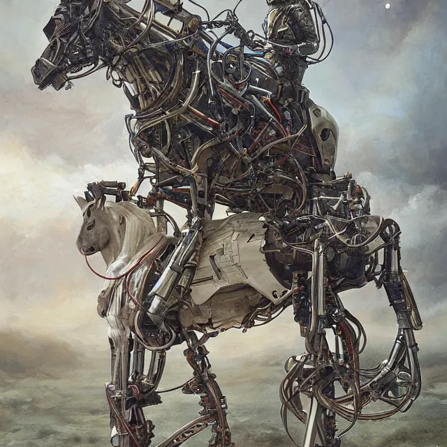 Prompt: horse on the astronaut's back, crawling on knees, industrial sci - fi, by mandy jurgens, ernst haeckel, james jean