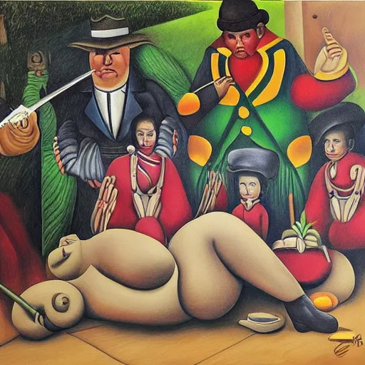 Image similar to colombian danger by botero