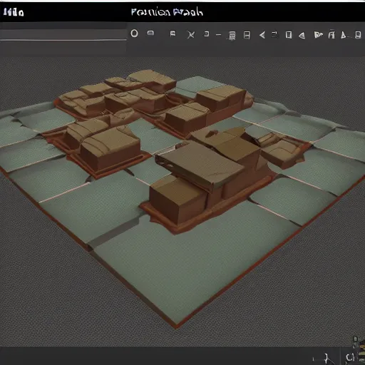 Prompt: fps map layout, planning, blockout