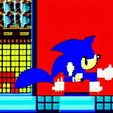 prompthunt: game still sprites of sonic and tails in sonic the