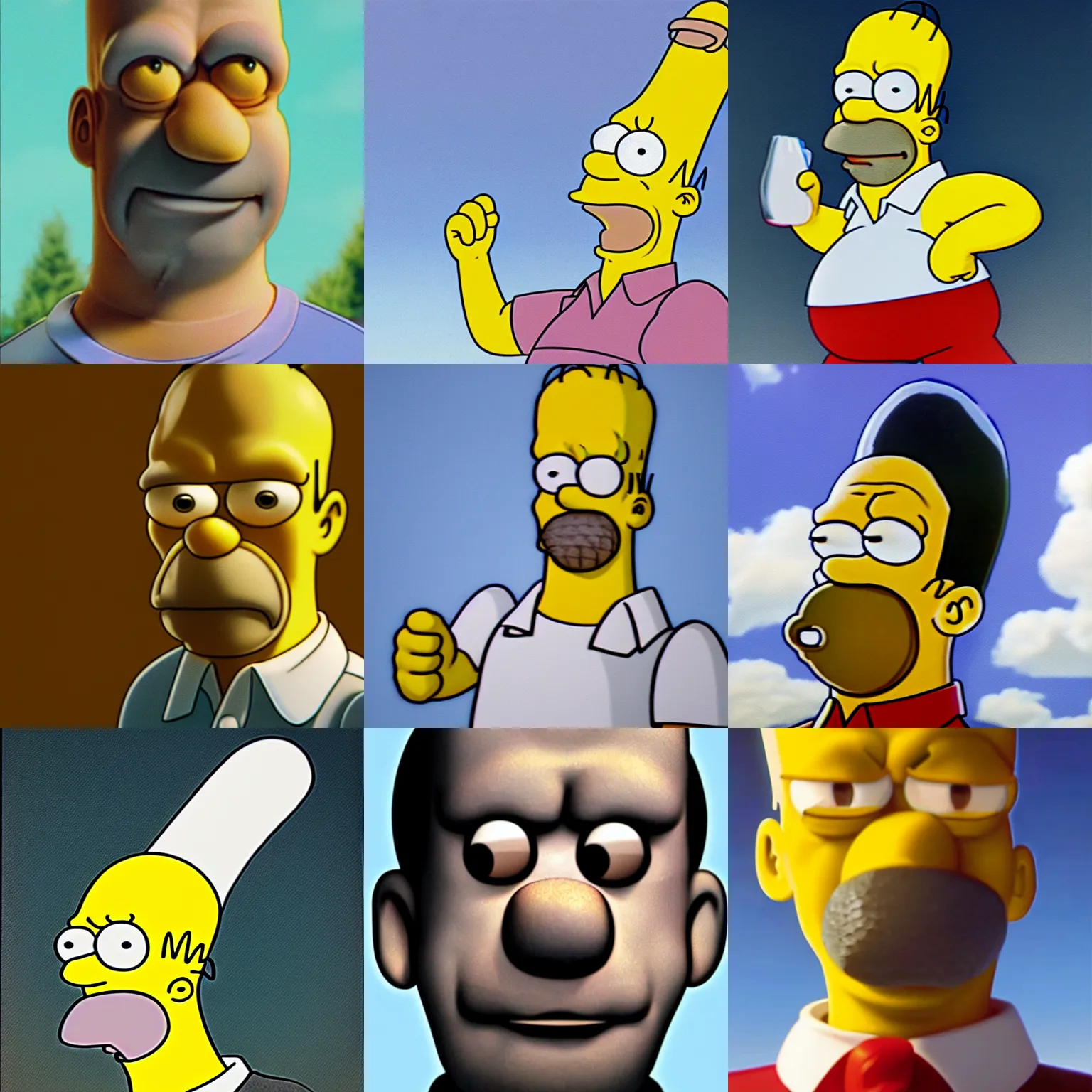 Prompt: photorealistic photo realistic homer simpson