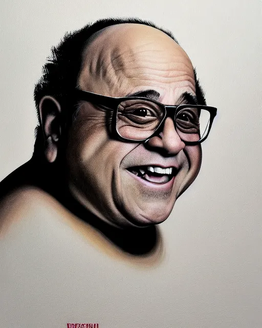 Image similar to painting portrait of danny devito as an egg, cartoon, warm lighting, danny devito has an egg body, movie poster, illustration by bartek fedyczak, erak note, tooth wu, neil richards, kan liu, siwoo kim, jisu choe, trending on art station