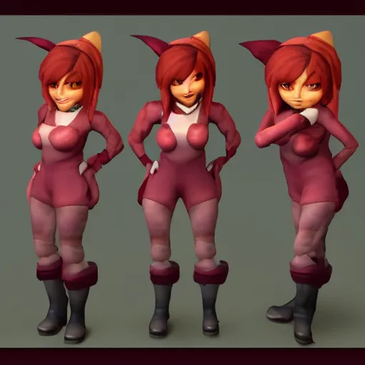 Image similar to shortstack video game character, impish, female, humanoid