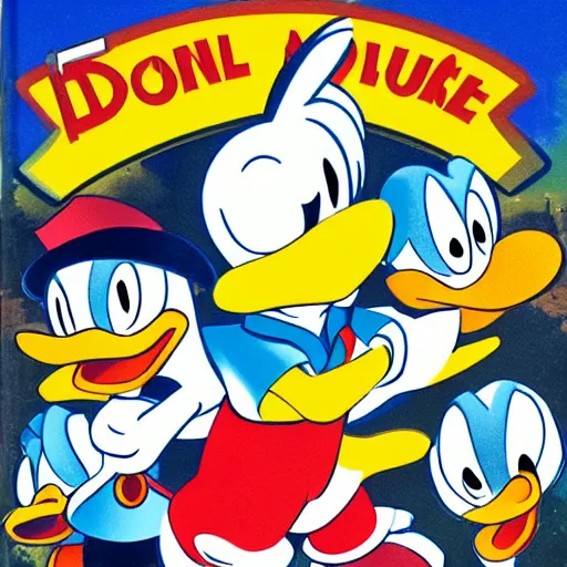 Image similar to donald duck quack attack for playstation box art