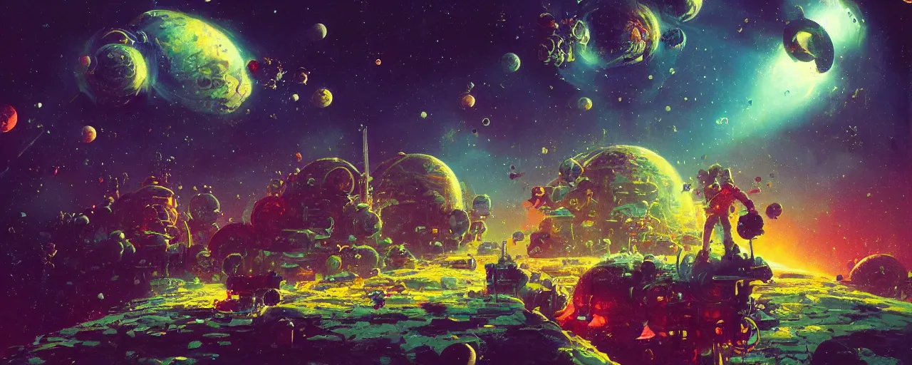 Image similar to ” gravity well to outer space, [ art by paul lehr, cinematic, detailed, epic, widescreen, opening, establishing, mattepainting, photorealistic, realistic textures, octane render ] ”