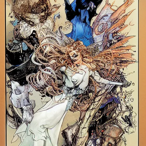 Prompt: artwork by Michael Kaluta