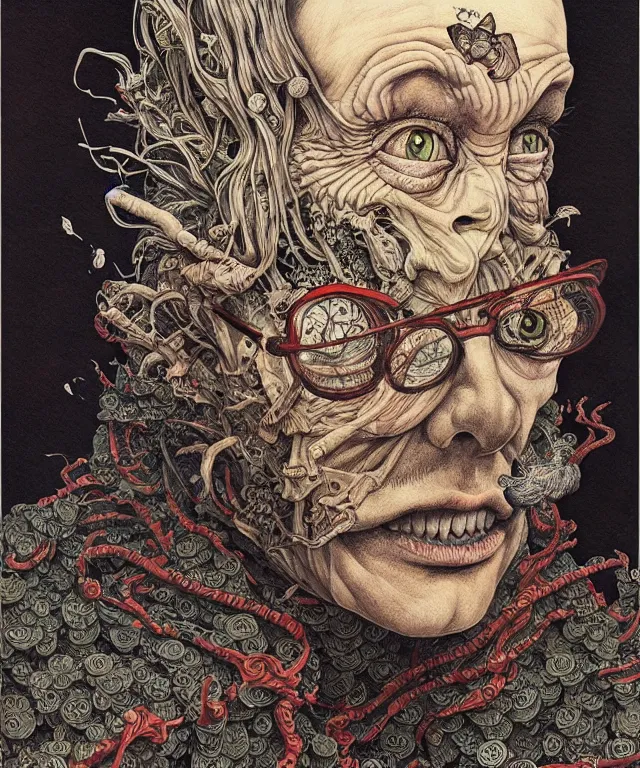 Image similar to portrait painted in jacek yerka style drawn by vania zouravliov and takato yamamoto, inspired by harry potter, intricate acrylic gouache painting, high detail, sharp high detail, artstation