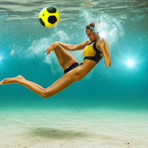 Image similar to underwater soccer