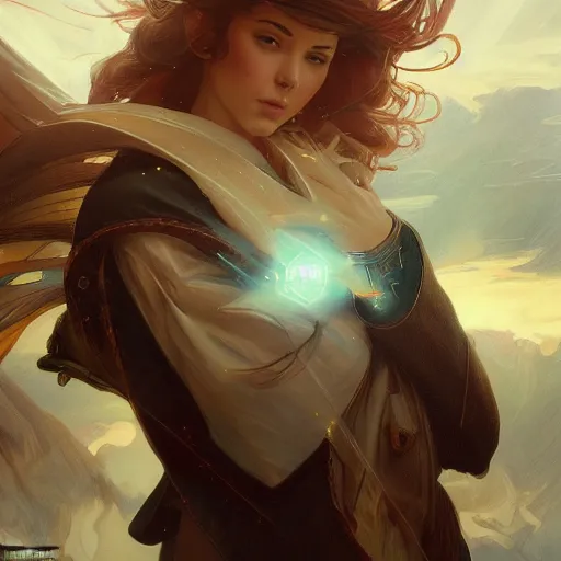 Prompt: Wind energy, storm, solar energy, fantasy, highly detailed, digital painting, artstation, concept art, sharp focus, illustration, art by artgerm and greg rutkowski and alphonse mucha