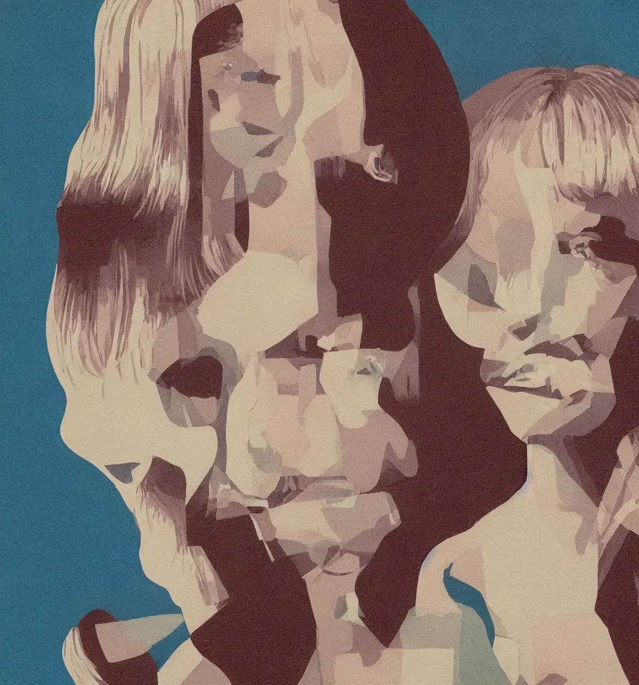 Image similar to A detailed portraiture of Rebecca de Mornay by Karel Thole.