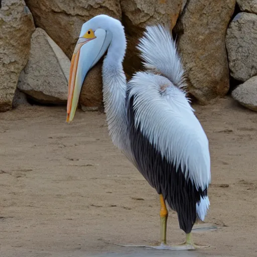 Image similar to Buff Buddhist Pelican