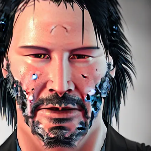 Prompt: Keanu Reeves in Unreal engine 5 4K quality super realistic