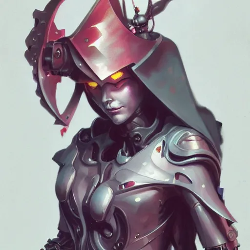 Prompt: portrait of a evil cybernetic devil, cyberpunk concept art by pete mohrbacher and artgerm and wlop and greg rutkowski and deathburger, digital art, highly detailed, intricate, sci-fi, sharp focus, Trending on Artstation HQ, deviantart, unreal engine 5, 4K UHD image