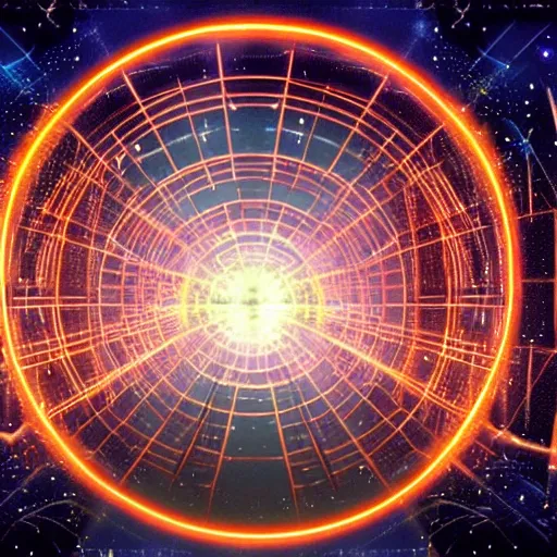 Image similar to cern portal opening rip in dimension